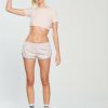 Converse Miley Cyrus pantalón corto rosa mujer talla M – medidas aproximadas 34×30 cm – edición limitada