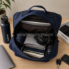 Mochila Levi’s Azul 25L para Portátil y Universidad | Gran Capacidad Interior Interior de mochila Levi’s azul marino 25L con portátil, libros, auriculares y accesorios organizados
