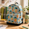Mochila Oh My Pop Ananas 42 cm con estampado de piñas y compartimento para portátil
