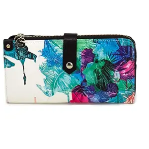 Sac à épaule Desigual Deja Vu Narbonne - Noir Floral - 100% Polyuréthane - Neuf Avec étiquettes - Bandoulière Ajustable