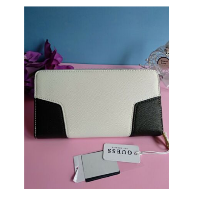 GUESS - monedero blanco y negro 2