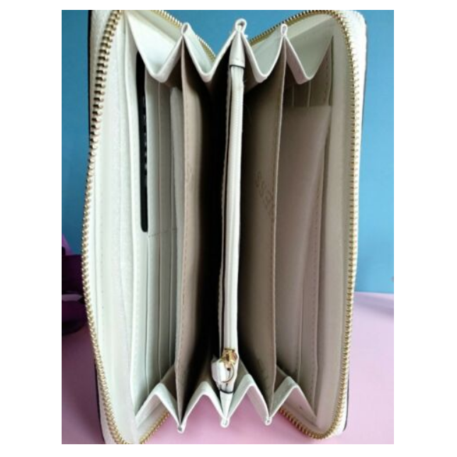GUESS - monedero blanco y negro 3