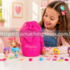 bolsita pinypon rosa famosa con nina jugando guardar figuras accesorios pinypon bolsa transporte munecas