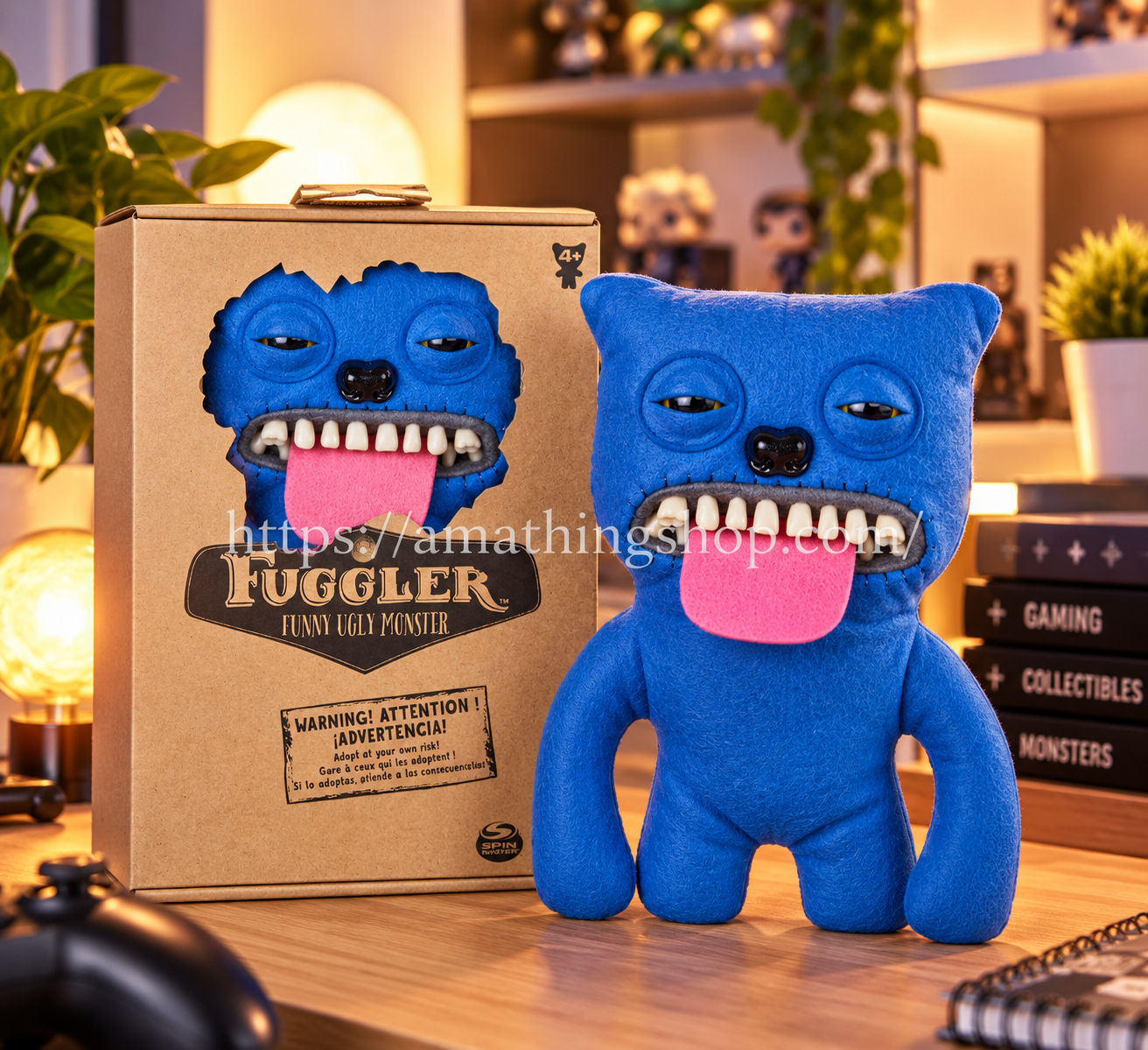 Fuggler Sir Belch azul 22 cm con caja original Spin Master
