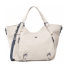 Bolso Desigual Minuet Rotterdam beige grande bordado para mujer