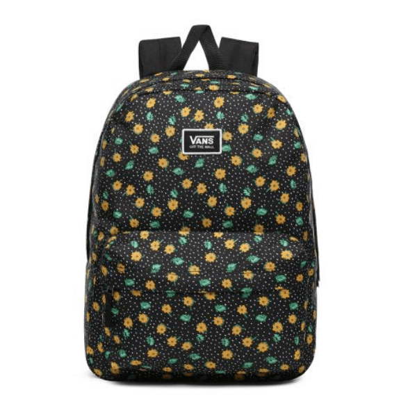 VANS- Mochila Multicolor Flores Amarillas - Amathing Shop