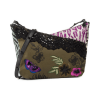 Bolso bandolera Desigual Queen Miracle Harry Mini 20SAXA67 patchwork caqui con flores y animal print edición limitada última unidad