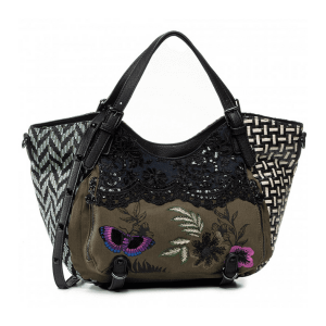 DESIGUAL - Bolso de Hombro Mujer Queen Miracle Rotterdam Verde