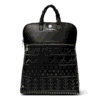 Mochila Desigual Back Azabache Nanaimo negra para mujer con remaches metálicos