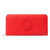 Cartera Desigual mujer roja grande modelo Lazarus con logomanía y cremallera