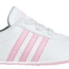 zapatillas bebé adidas blancas con rayas rosas primeras zapatillas niña suaves