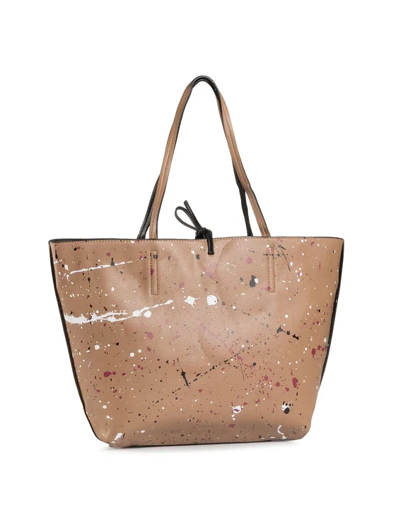 Bolso Desigual Sky Splatting Capri reversible camel