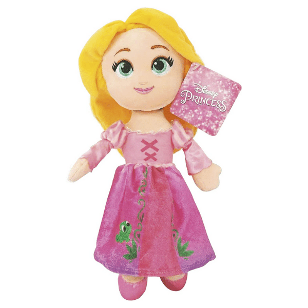 Peluche Rapunzel 25 cm Princesas Disney vestido rosa suave para niña pequeña