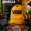 Mochila portátil amarilla Vans Golden Glow para estudio universidad y portátil