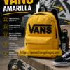 Mochila Vans amarilla Golden Glow unisex para portátil universidad y uso diario