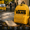 Yellow aesthetic backpack Vans amarilla unisex para portátil universidad y lifestyle urbano
