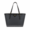 Bolso GUESS tote negro para mujer con logo dorado y asas largas
