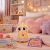 Neonato Distroller Cocada Sigolishius Delishius Pompshius original descatalogado de 25 cm en una habitación infantil con accesorios