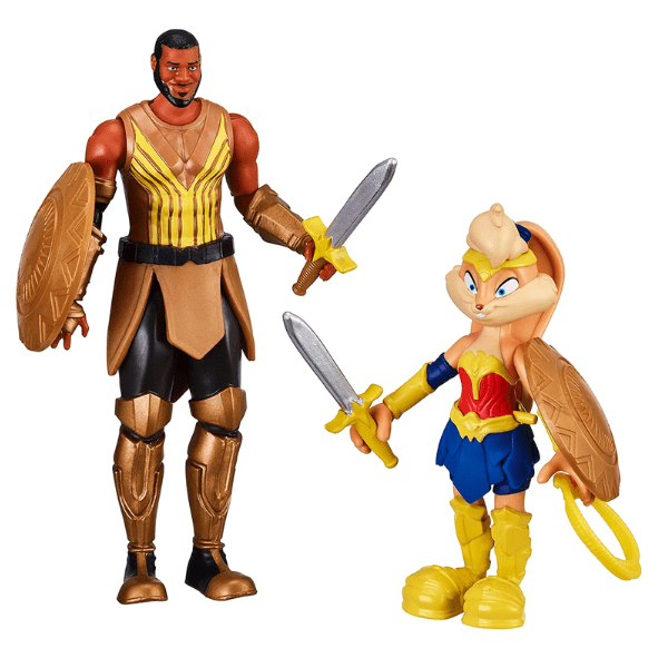 Pack Space Jam A New Legacy con figuras de LeBron James y Lola Bunny de 13 cm, accesorios incluidos, blíster original Moose Toys y licencia Warner Bros.