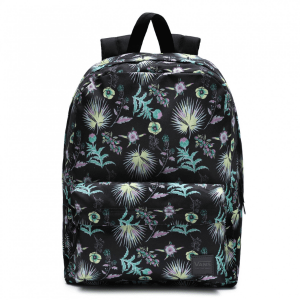 Mochila Vans Deana III Floral Califas negra unisex 22 litros diseño floral elegante