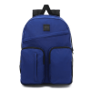 Mochila Vans Double Down II de 21 litros en color azul marino con cuatro bolsillos convexos frontales, compartimento para portátil y bolsillo para botella.