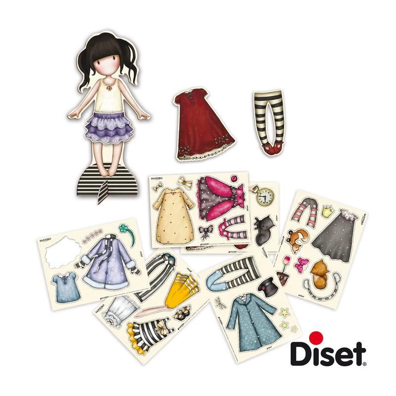 juego magnetico gorjuss vestir muneca con ropa y accesorios creativo para ninas