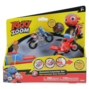 BIZAK - Ricky Zoom Pack Lanzador y 2 Vehículos