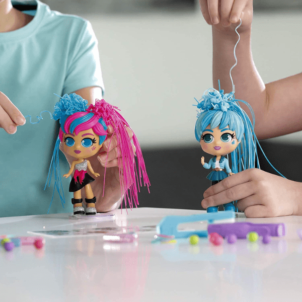 CURLI GIRLS - Muñeca Curli Girls Bayli Birthday Girl con Cabello Mágico para Peinados - Imagen 5