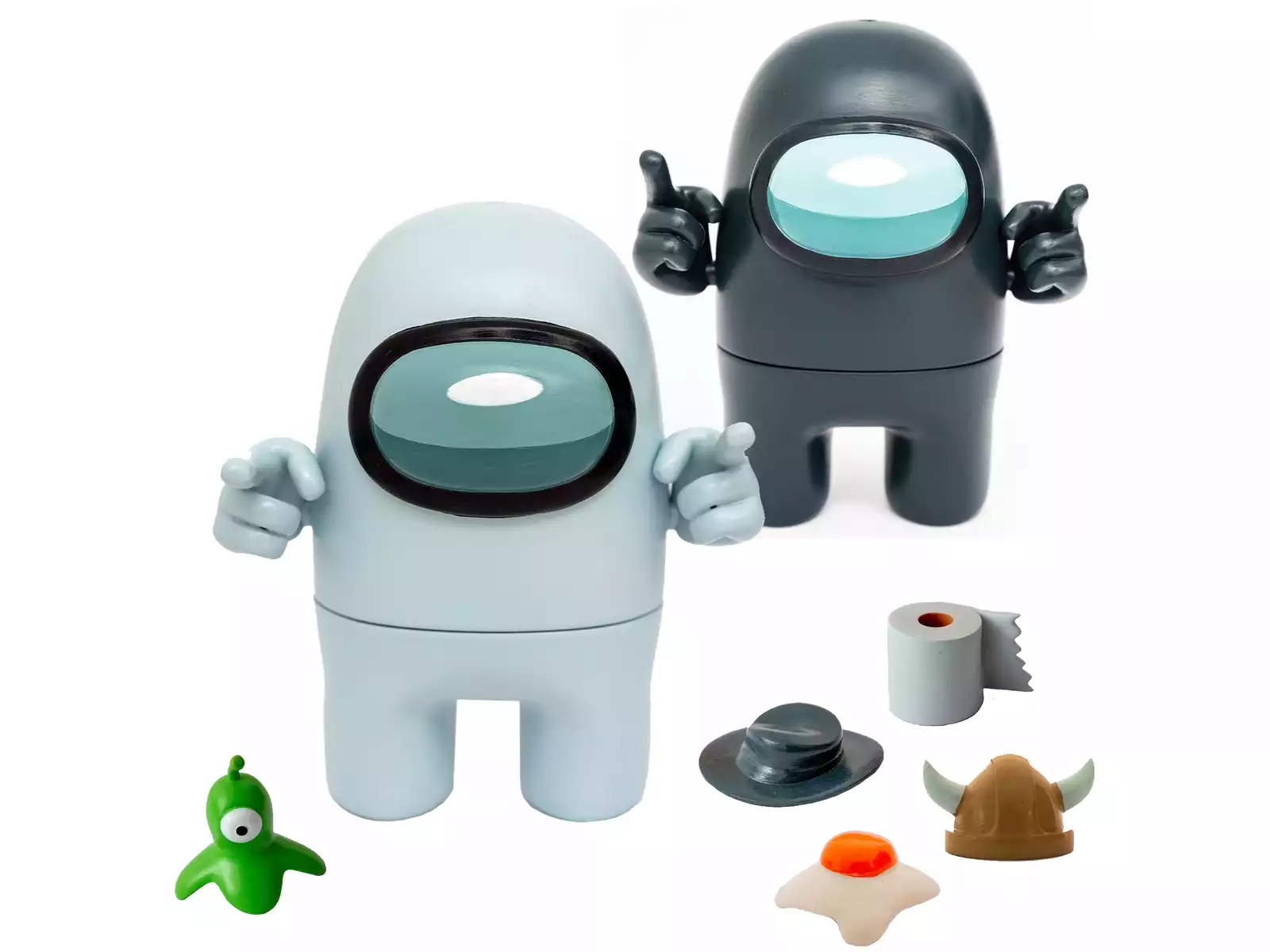 Among Us Pack 2 Figuras de Acción con Accesorios Bizak 6411 6015