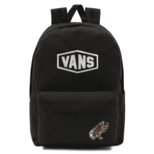 mochila vans checkerboard abeja negra unisex portátil urbana 22L