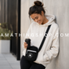 Bandolera Converse Negra Mujer Crossbody para Uso Diario Mujer con bandolera Converse negra crossbody pequeña para uso diario y ciudad