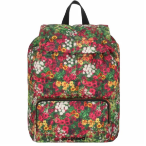 Mochila floral desigual Ivy Graz multicolor para mujer de poliéster reciclado con triple cierre de seguridad.