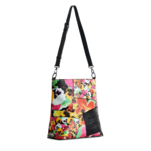 Bolso bandolera Desigual Mika Butan Floral multicolor grande para mujer con estampado patchwork floral
