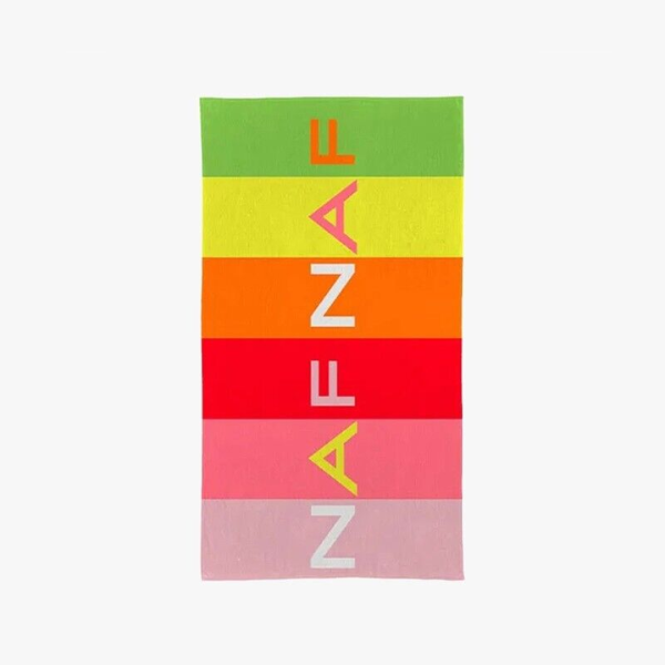 toalla playa Naf Naf rayas multicolor 80x160 algodón suave regalo verano mujer