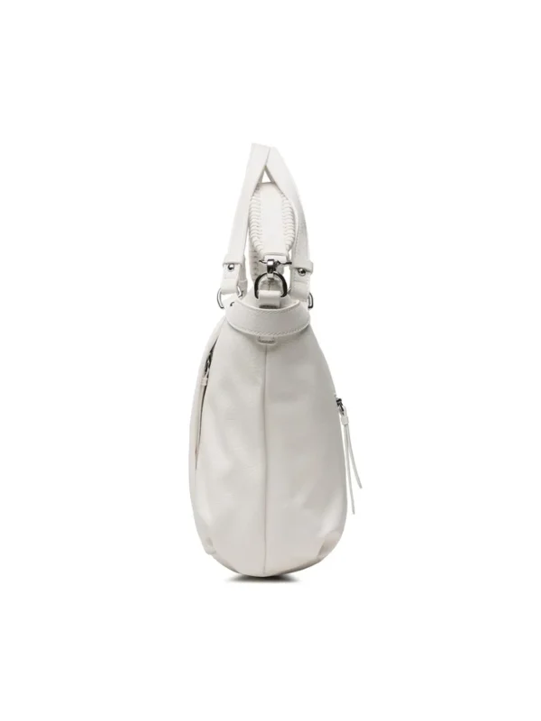 Bolso Desigual Libia Half Logo Blanco Grande Mujer – Diario