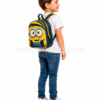 Mochila Minions Bob 3D infantil para niño Niño con mochila Minions Bob 3D infantil amarilla para guardería