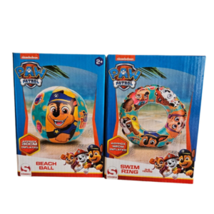 Pack de flotador y pelota hinchable Paw Patrol para niños en verano