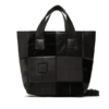 Bolso shopper Desigual negro mujer Bad Damas Valdivia 23SAXP91 grande elegante con cremallera y bandolera extraíble