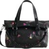 DESIGUAL - Bolso Little Little Bia Loverty 2.0 Grande Negro con Flores - Thumbnail Image 1