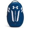 Mochila Under Armour Hustle 5.0 azul de 29 litros con diseño deportivo unisex, compartimento para portátil de hasta 15 pulgadas y bolsillo inferior para zapatillas. Modelo práctico para gimnasio, universidad, instituto, trabajo, viajes cortos y uso diario.