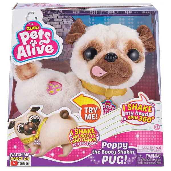 Perro interactivo Pets Alive Poppy que baila con música ZURU 9521