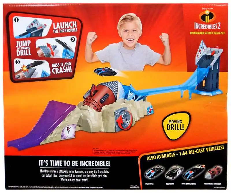 Disney / Pixar Incredibles 2 Underminer Attack Track Set
