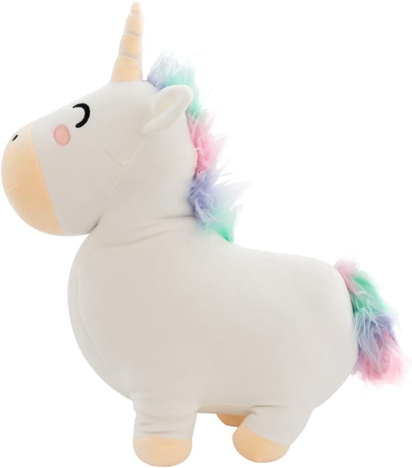Cojin unicornio mr wonderful decorativo en color blanco de perfil diario.