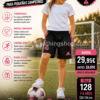 Niña con pantalón Real Madrid negro con detalles rosa Adidas jugando al fútbol cómoda y transpirable para uso diario