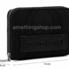 Monedero Desigual Bubbles Marisa Wallet S Black 22WAYA07 negro con cremallera, logo en relieve y medidas aproximadas de 14 x 10 x 2,5 cm.