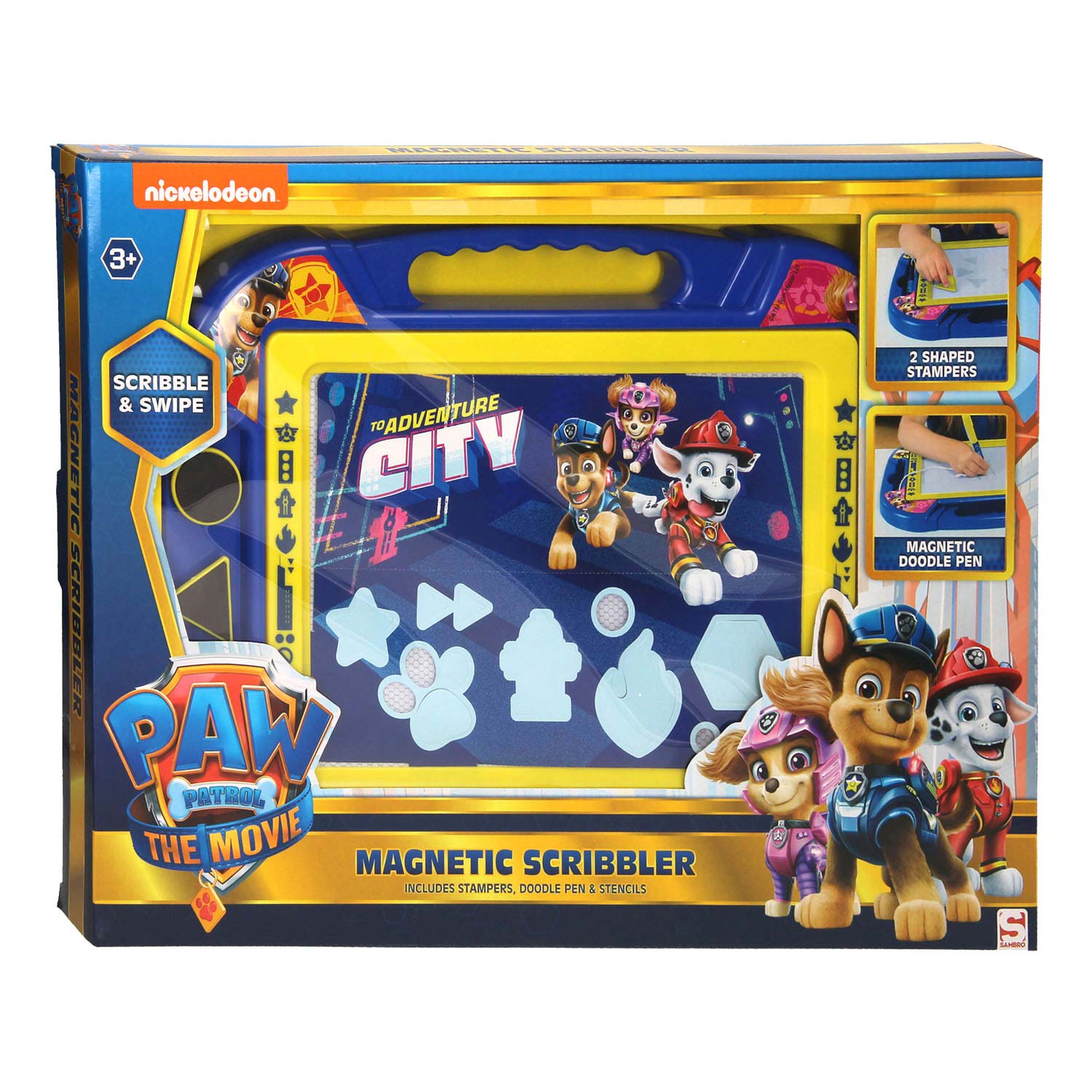 Pizarra Mágica Magnética PAW Patrol, Juguete Educativo +3 Años, Con Bolígrafos y Sellos