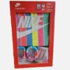 Conjunto Nike bebé 3 piezas multicolor con body, babero y patucos en caja regalo para recién nacido 0-6 meses