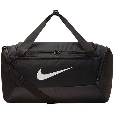 Nike Bolsa Deporte Brasilia Duffel Small negra 51x26x29cm logo blanco