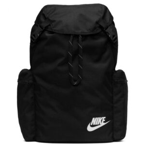 Mochila Nike Heritage negra BA6150-010 original unisex con diseño vintage, gran capacidad y compartimento principal para universidad, trabajo, gimnasio y viajes