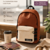 Mochila Adidas lifestyle en oferta para viajes, universidad y escapadas Mochila Adidas marrón y beige en oferta para viajes, universidad y uso diario lifestyle
